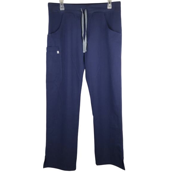 Figs Kade Cargo Scrub Pants Technical Collection Navy Blue Pockets Womens Medium - Picture 1 of 13